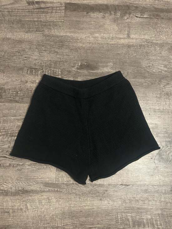 Princess Polly Pants - Princess Polly Black Knit Shorts Size L/XL